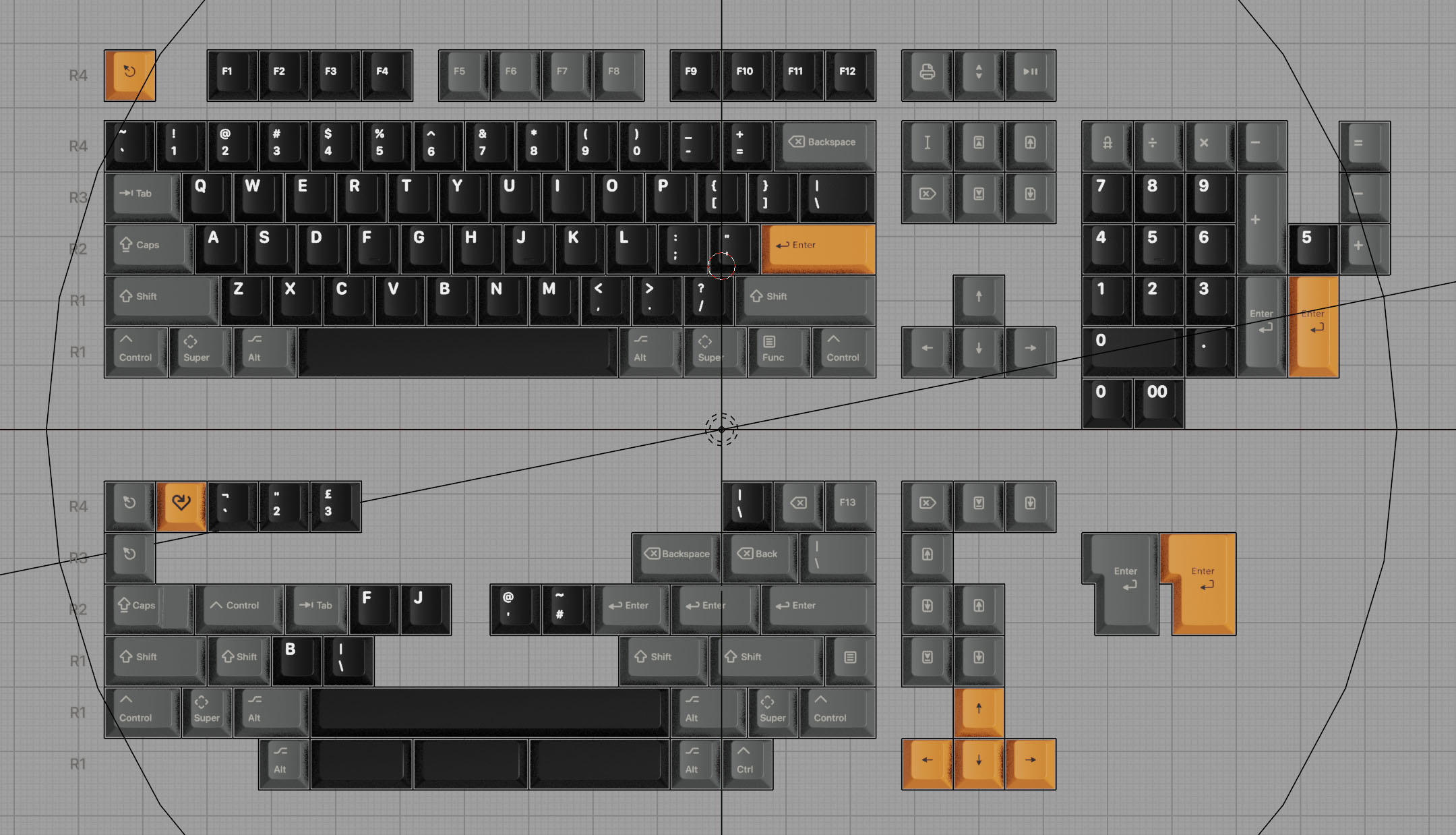 A screenshot from Blender showing the default Base Kit in preview render